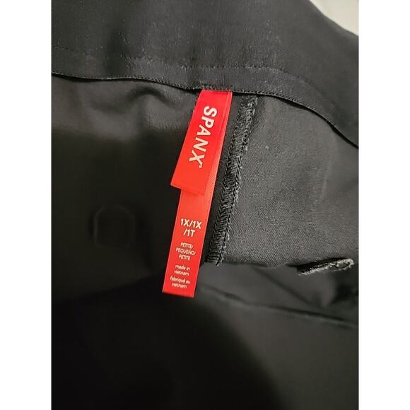 Spanx Women Backseam Skinny Elastic Waist Pull On Black Cropped Pant Size 2XP - Picture 7 of 7